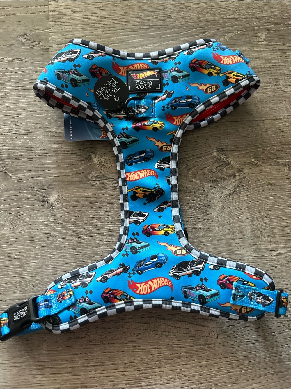 Sassy Woof Hot Wheels Adjustable No Pull Dog Harness size XL